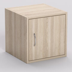 Стеллаж ЛЕГО №5, задняя стенка ДСП, Дуб Сонома