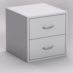 Стеллаж ЛЕГО №6, задняя стенка ДСП, Серый