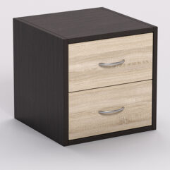 Стеллаж ЛЕГО №6, задняя стенка ДСП, Дуб Венге и Дуб Сонома