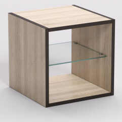 Стеллаж ЛЕГО №10, Дуб Сонома, кромка Дуб Венге