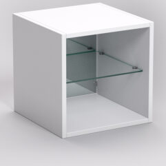 Стеллаж ЛЕГО №11, задняя стенка Зеркало, Белый