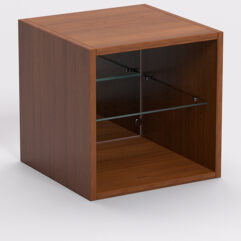 Стеллаж ЛЕГО №11, задняя стенка Зеркало, Орех