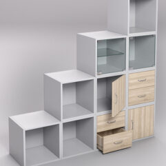 Комплект стеллажей ЛЕГО №1, Серый