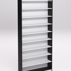 Стеллаж СОТА №2, Черный и Белый