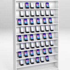 Стеллаж СОТА №1 для телефонов, Белый