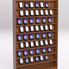 Стеллаж СОТА №1 для телефонов, Орех