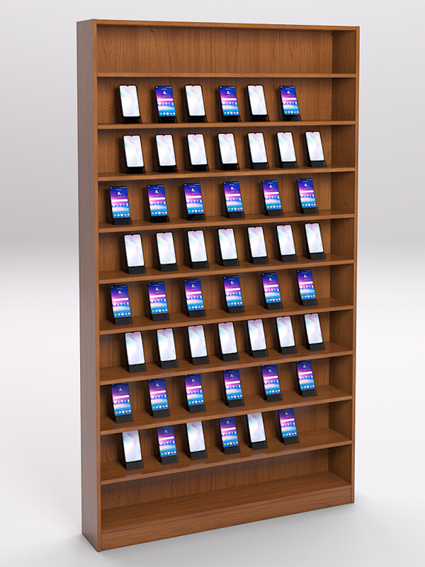 Стеллаж СОТА №1 для телефонов, Орех