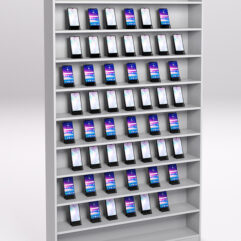 Стеллаж СОТА №1 для телефонов, Серый