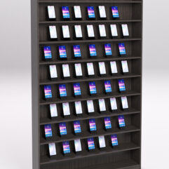 Стеллаж СОТА №1 для телефонов, Дуб Венге