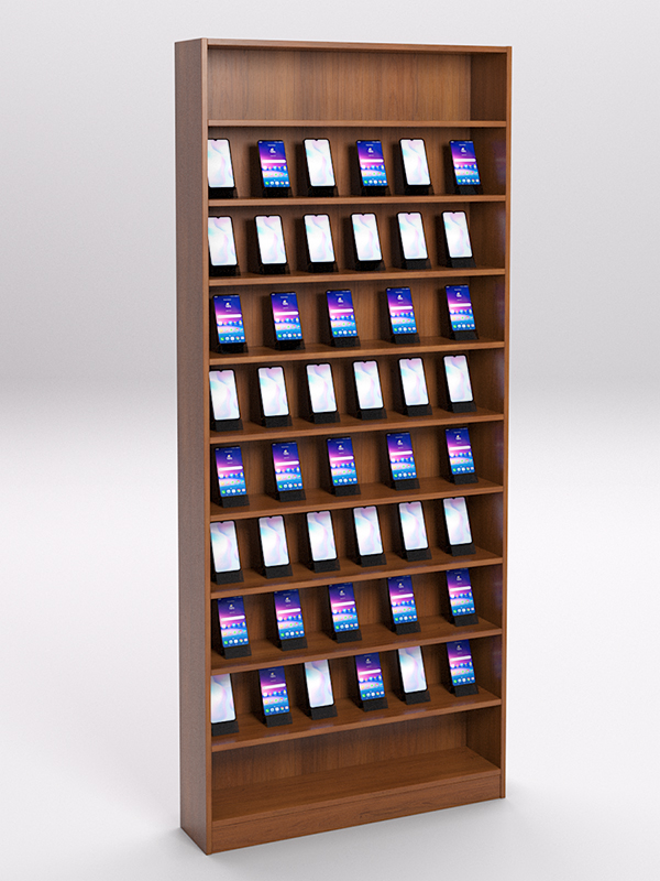 Стеллаж СОТА №2 для телефонов, Орех