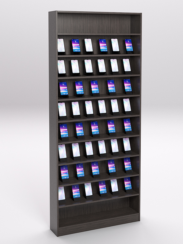 Стеллаж СОТА №2 для телефонов, Дуб Венге