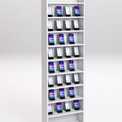 Стеллаж СОТА №3 для телефонов, Белый