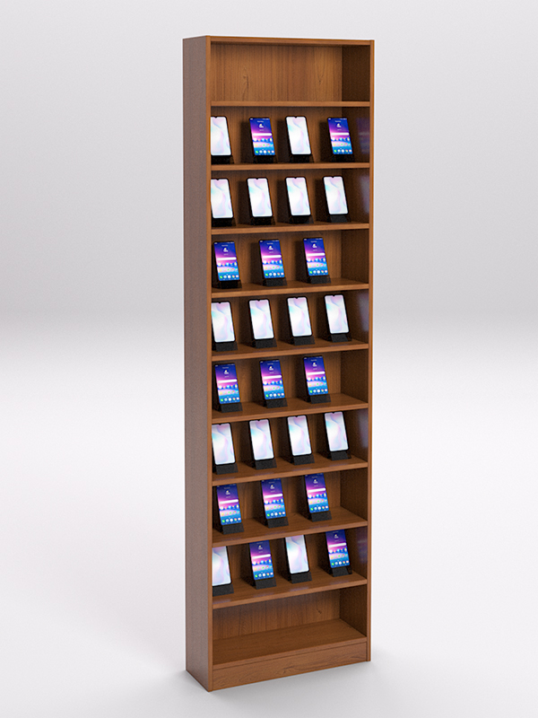 Стеллаж СОТА №3 для телефонов, Орех