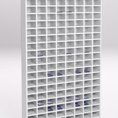 Стеллаж СОТА №4 для телефонов, Белый