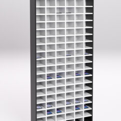 Стеллаж СОТА №5, Черный и Белый