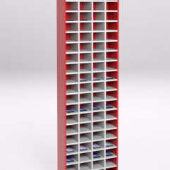 Стеллаж СОТА №6, Серый и Красный