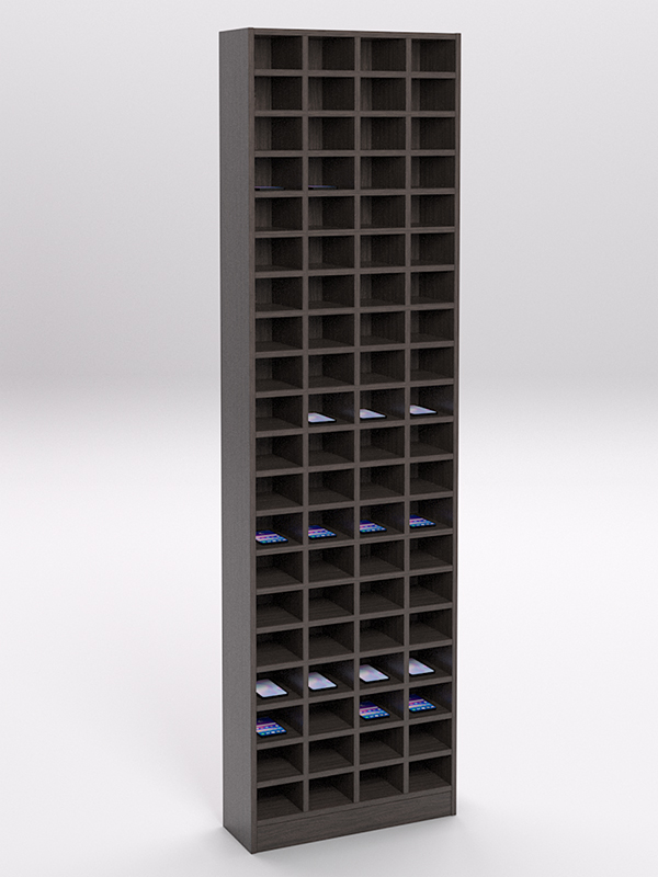 Стеллаж СОТА №6 для телефонов, Дуб Венге