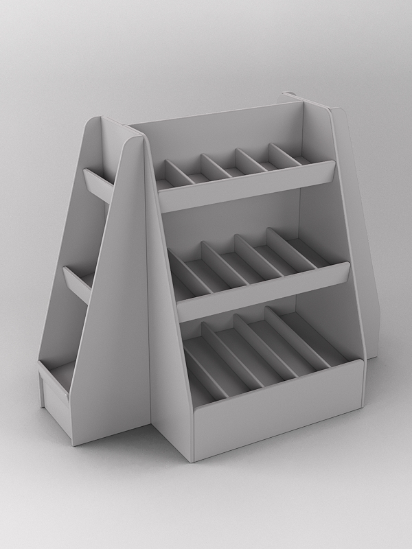 Комплект стеллажей УН №3, Серый