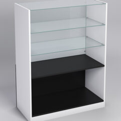 Прилавок ПОДАРОК №1, Черный с белым