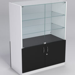 Прилавок ПОДАРОК №2, Черный с белым