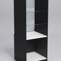 Прилавок ПОДАРОК №1-450, Черный с белым