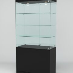 Витрина ЮВЕЛИР №2 левосторонняя, Черный