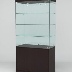 Витрина ЮВЕЛИР №2 левосторонняя, Дуб Венге