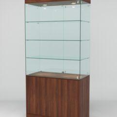 Витрина ЮВЕЛИР №2 левосторонняя, Орех