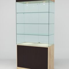 Витрина ЮВЕЛИР №2 правосторонняя, Дуб Сонома-Дуб Венге