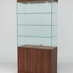 Витрина ЮВЕЛИР №2 правосторонняя, Орех