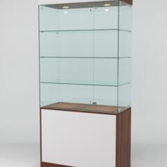 Витрина ЮВЕЛИР №2 правосторонняя, Орех-Серый