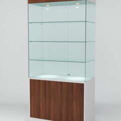 Витрина ЮВЕЛИР №2 правосторонняя, Серый-Орех