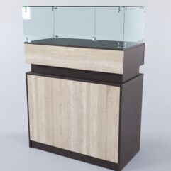 Прилавок ЮВЕЛИР №1, Дуб Венге + Дуб Сонома