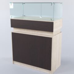 Прилавок ЮВЕЛИР №1, Дуб Сонома + Дуб Венге