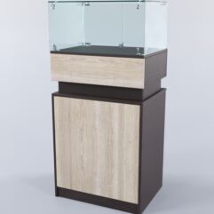 Прилавок ЮВЕЛИР №1-600, Дуб Венге + Дуб Сонома