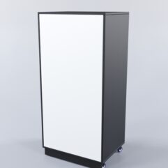 Прилавок ЮВЕЛИР выкатной, Черный+Белый