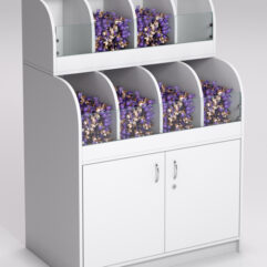 Стеллаж КЭНДИ №1, Белый