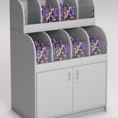 Стеллаж КЭНДИ №1, Серый