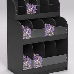 Стеллаж КЭНДИ №2, Черный