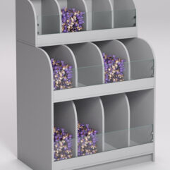 Стеллаж КЭНДИ №2, Серый