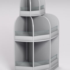 Стеллаж КЭНДИ №4, Серый