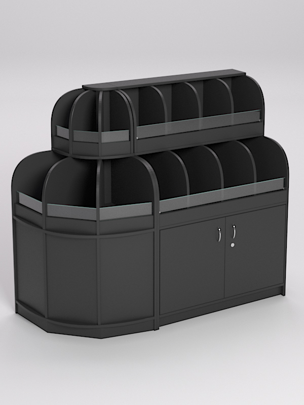 Комплект стеллажей КЭНДИ №1, Черный