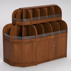 Комплект стеллажей КЭНДИ №1, Орех