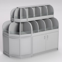 Комплект стеллажей КЭНДИ №1, Серый