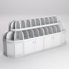 Комплект стеллажей КЭНДИ №3, Белый