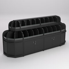 Комплект стеллажей КЭНДИ №3, Черный