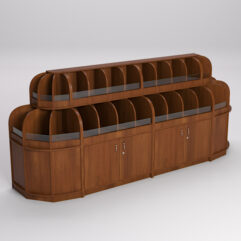 Комплект стеллажей КЭНДИ №3, Орех