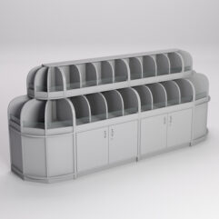 Комплект стеллажей КЭНДИ №3, Серый