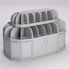 Комплект стеллажей КЭНДИ №5, Серый