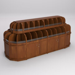 Комплект стеллажей КЭНДИ №6, Орех